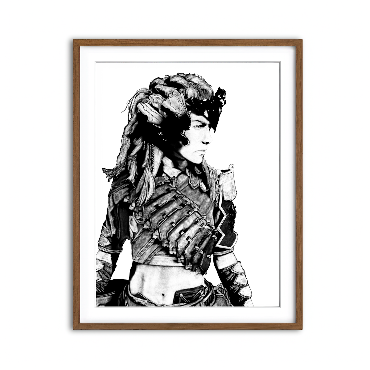 Framed Print 3x4 Walnut