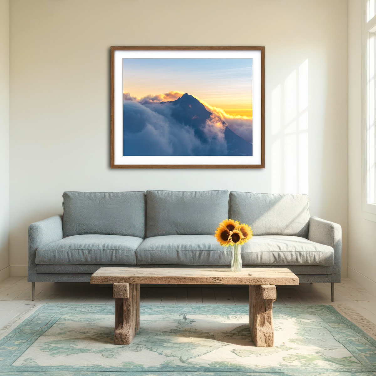 AUTO-MOCKUP ROOM | Alpine Glow Wall Art
