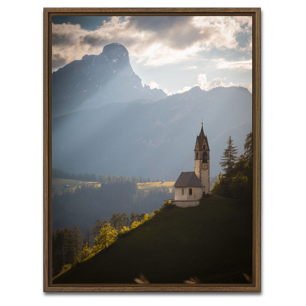AUTO-MOCKUP WHITE | Alta Badia | 1 Piece | Walnut Framed Canvas | group=3x4