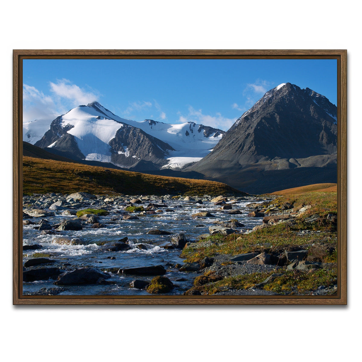 AUTO-MOCKUP WHITE | Altai Mountains | 1 Piece | Walnut Framed Canvas | group=4x3