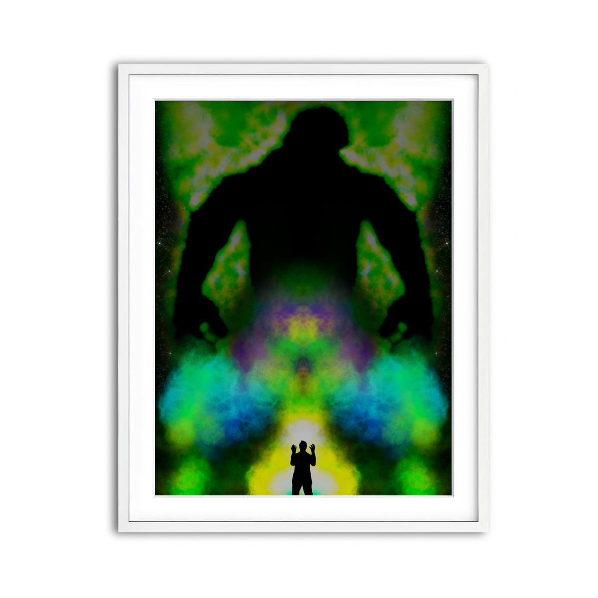 Framed Print 3x4 White