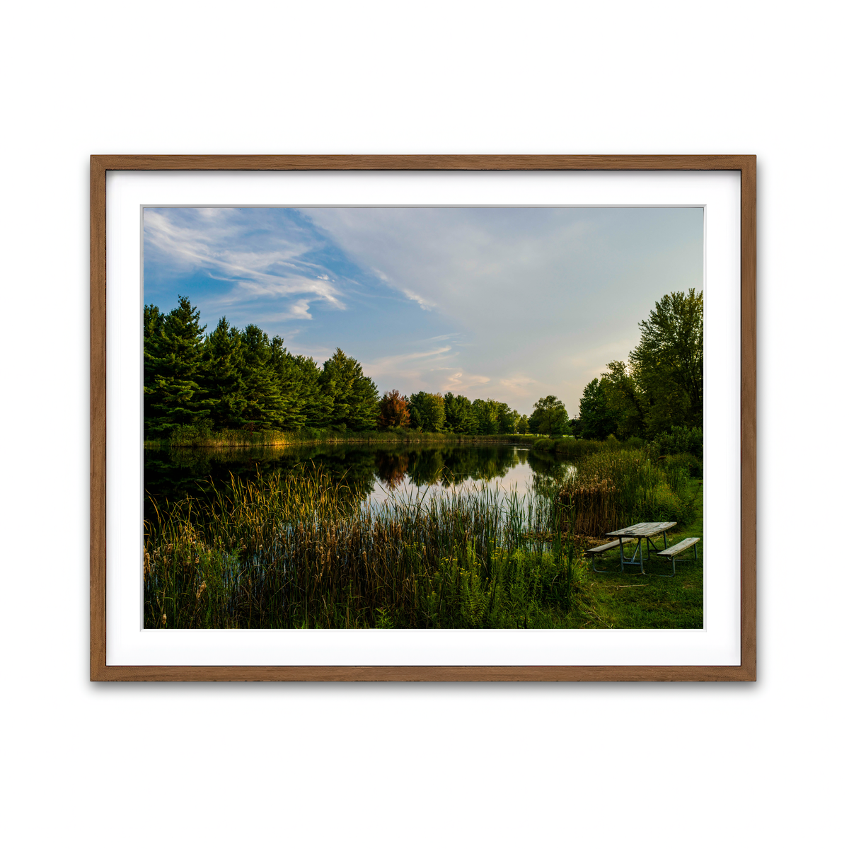 Framed Print 4x3 Walnut