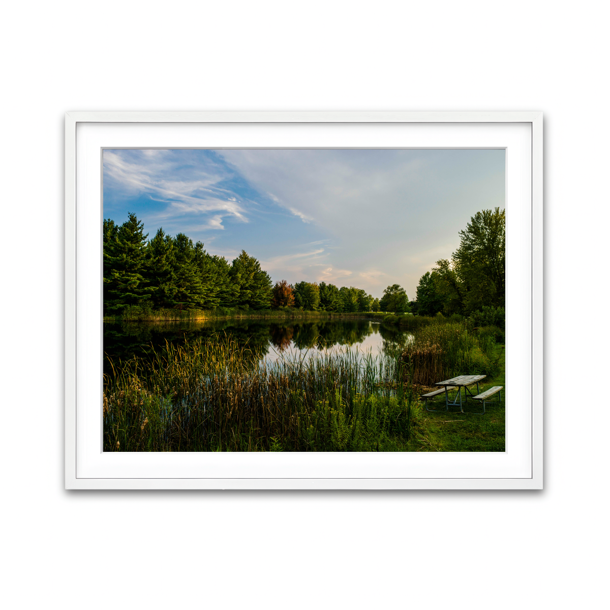 Framed Print 4x3 White