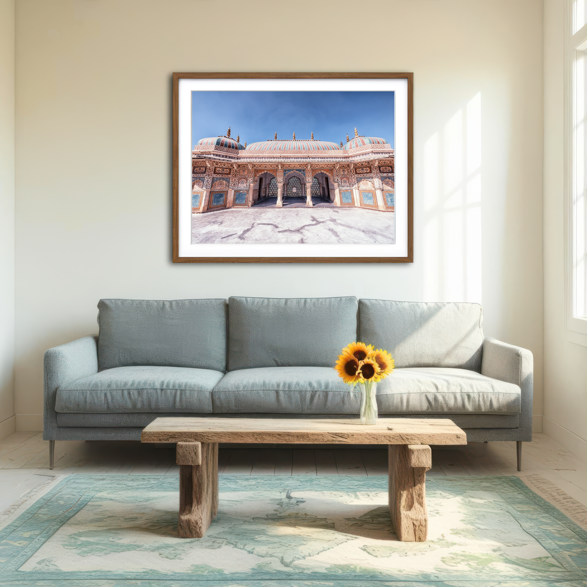 AUTO-MOCKUP ROOM | Amber Fort Wall Art