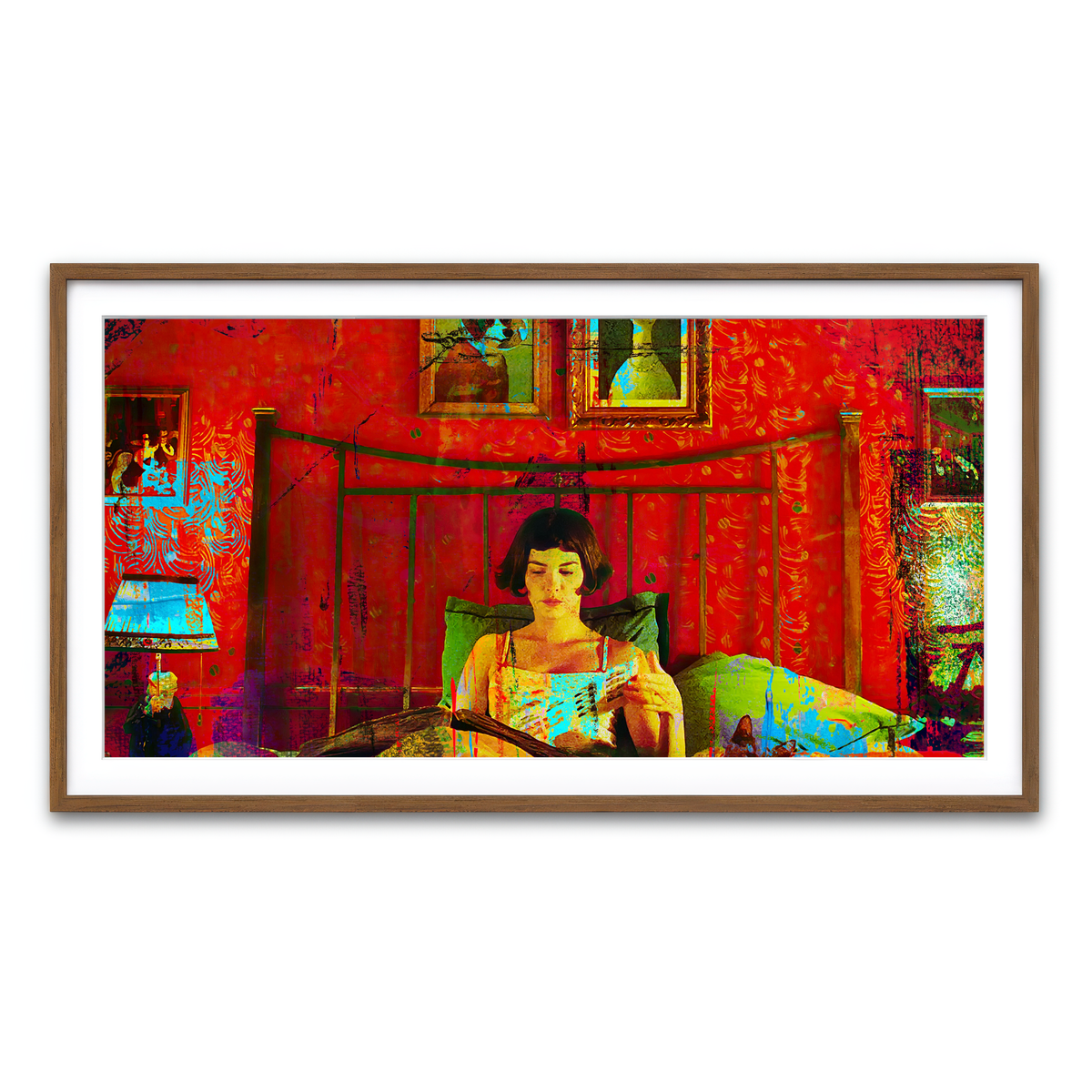 Framed Print 2x1 Walnut