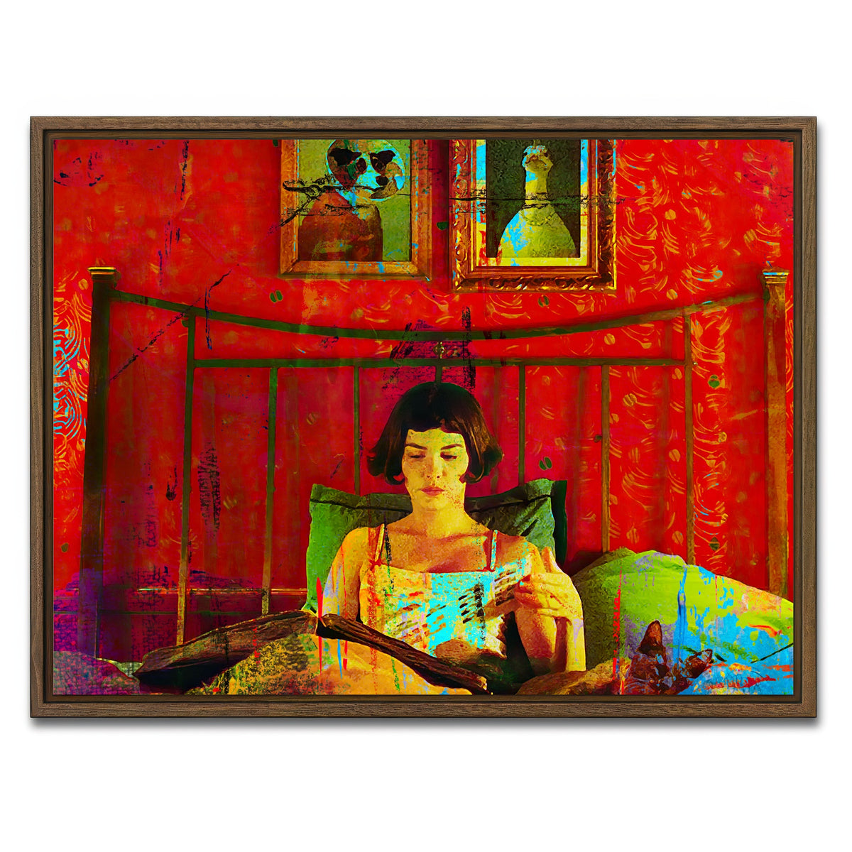 AUTO-MOCKUP WHITE | Amelie | 1 Piece | Walnut Framed Canvas | group=4x3