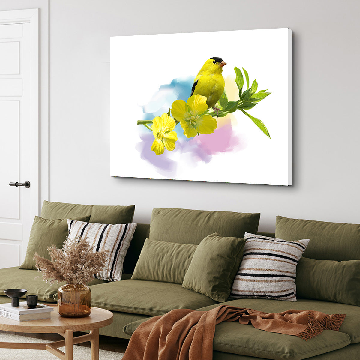 American Goldfinch Watercolor Wall Art