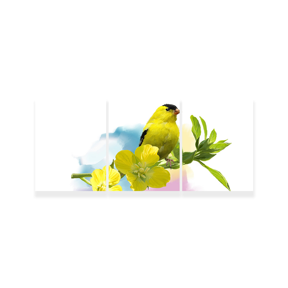 American Goldfinch Watercolor Wall Art