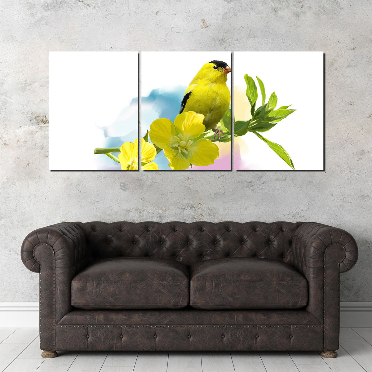 American Goldfinch Watercolor Wall Art