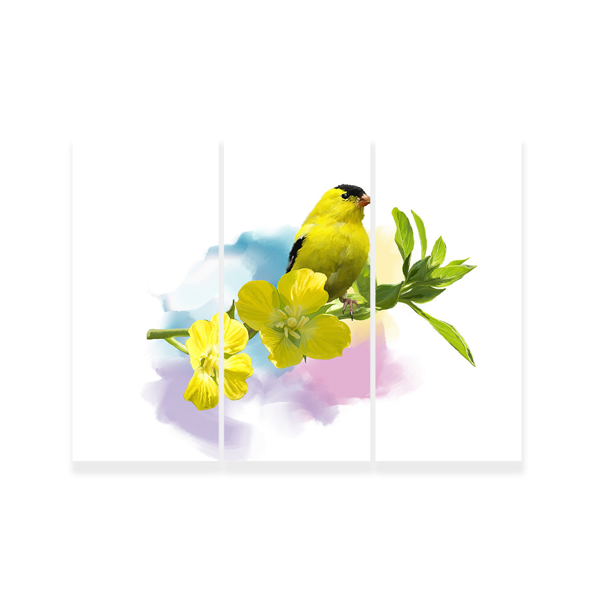 American Goldfinch Watercolor Wall Art