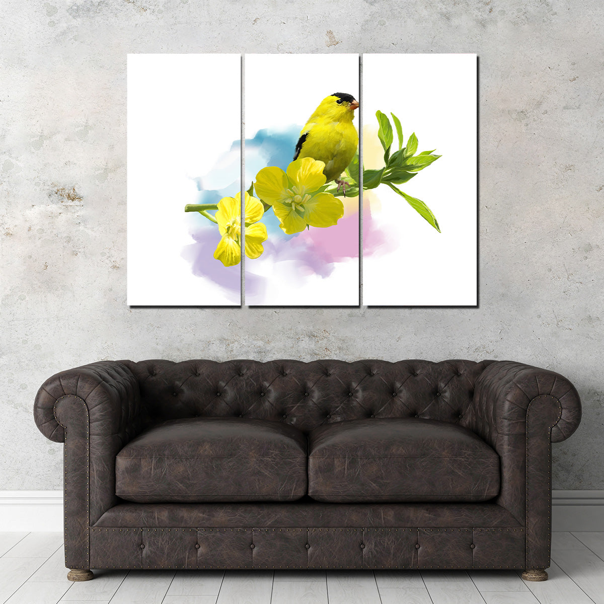 American Goldfinch Watercolor Wall Art