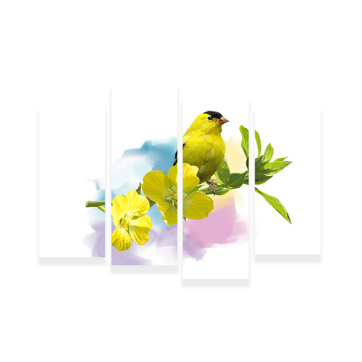 American Goldfinch Watercolor Wall Art