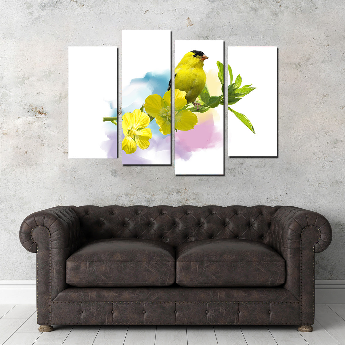 American Goldfinch Watercolor Wall Art