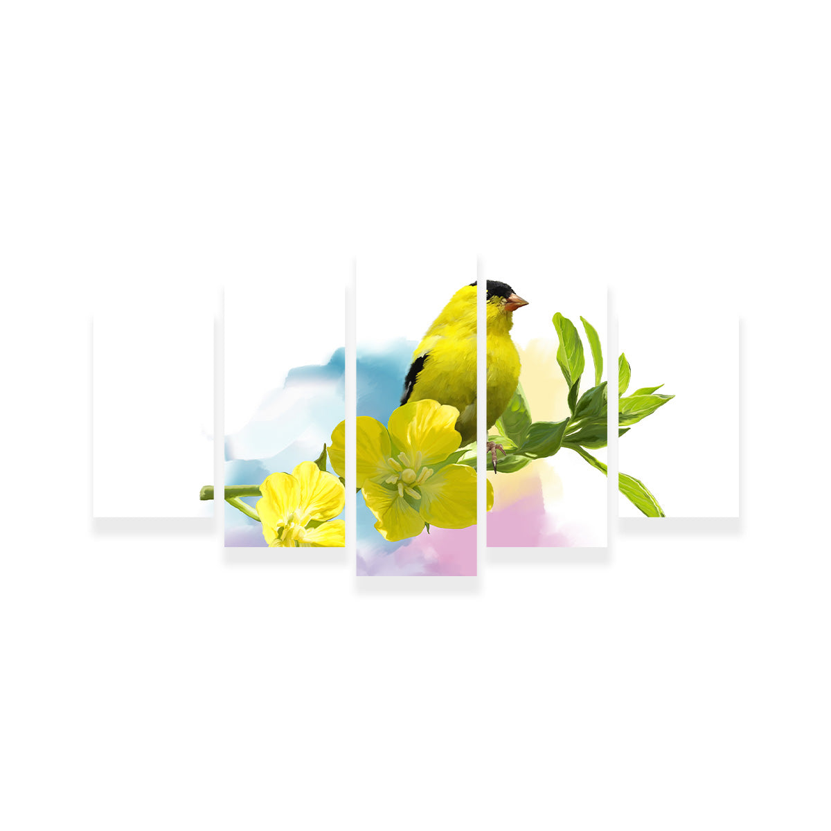 American Goldfinch Watercolor Wall Art