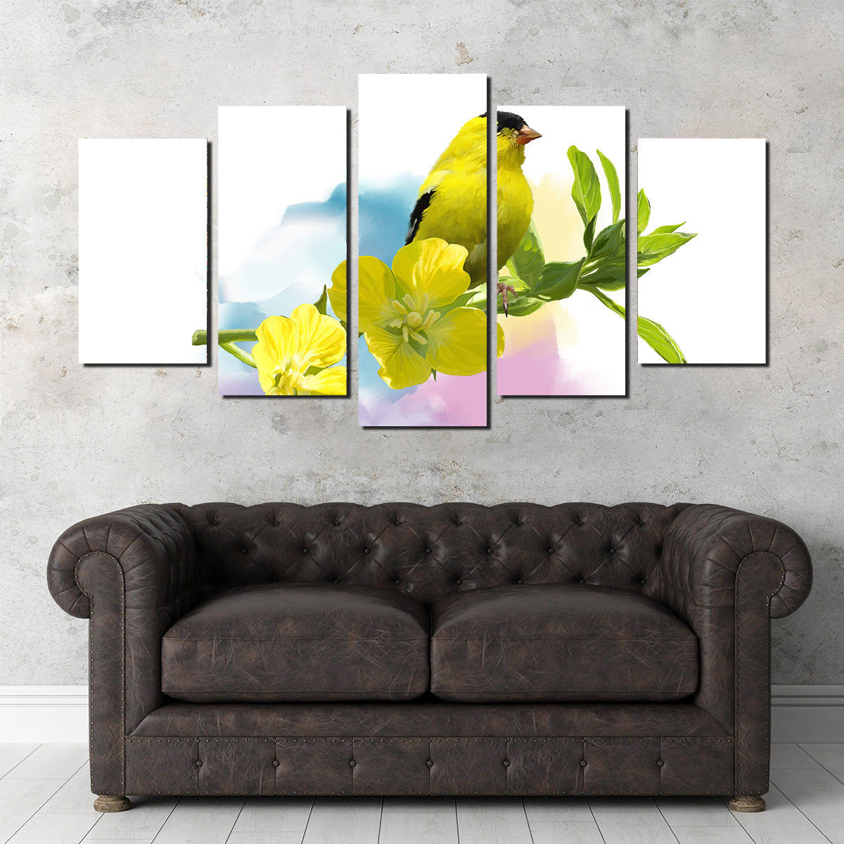 American Goldfinch Watercolor Wall Art