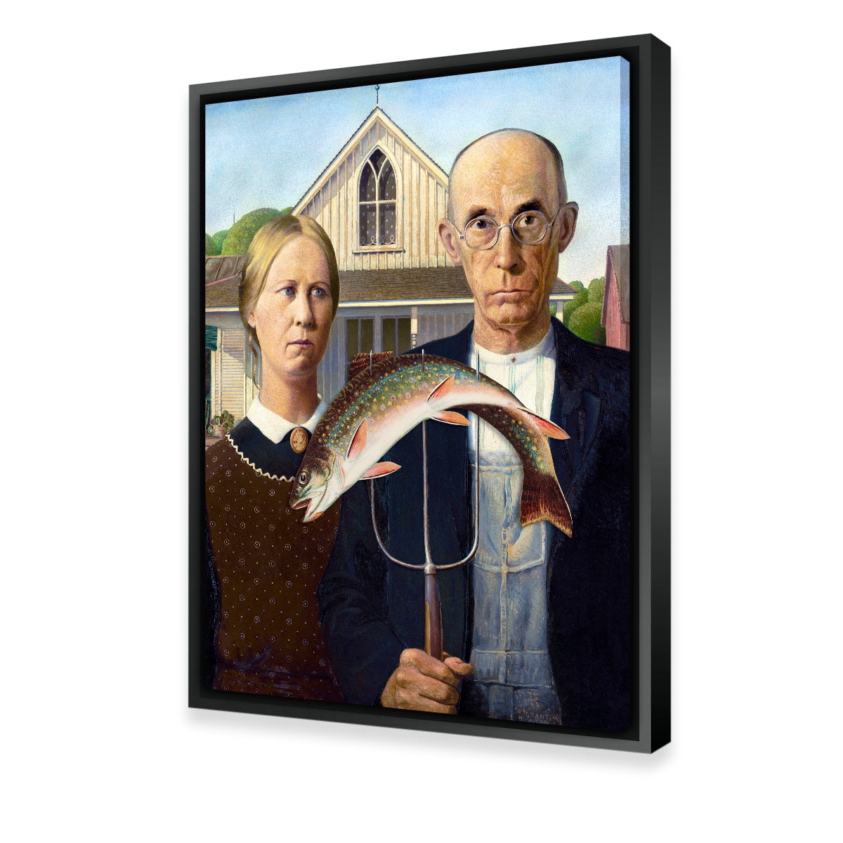 American Gothic buy Framed Canvas