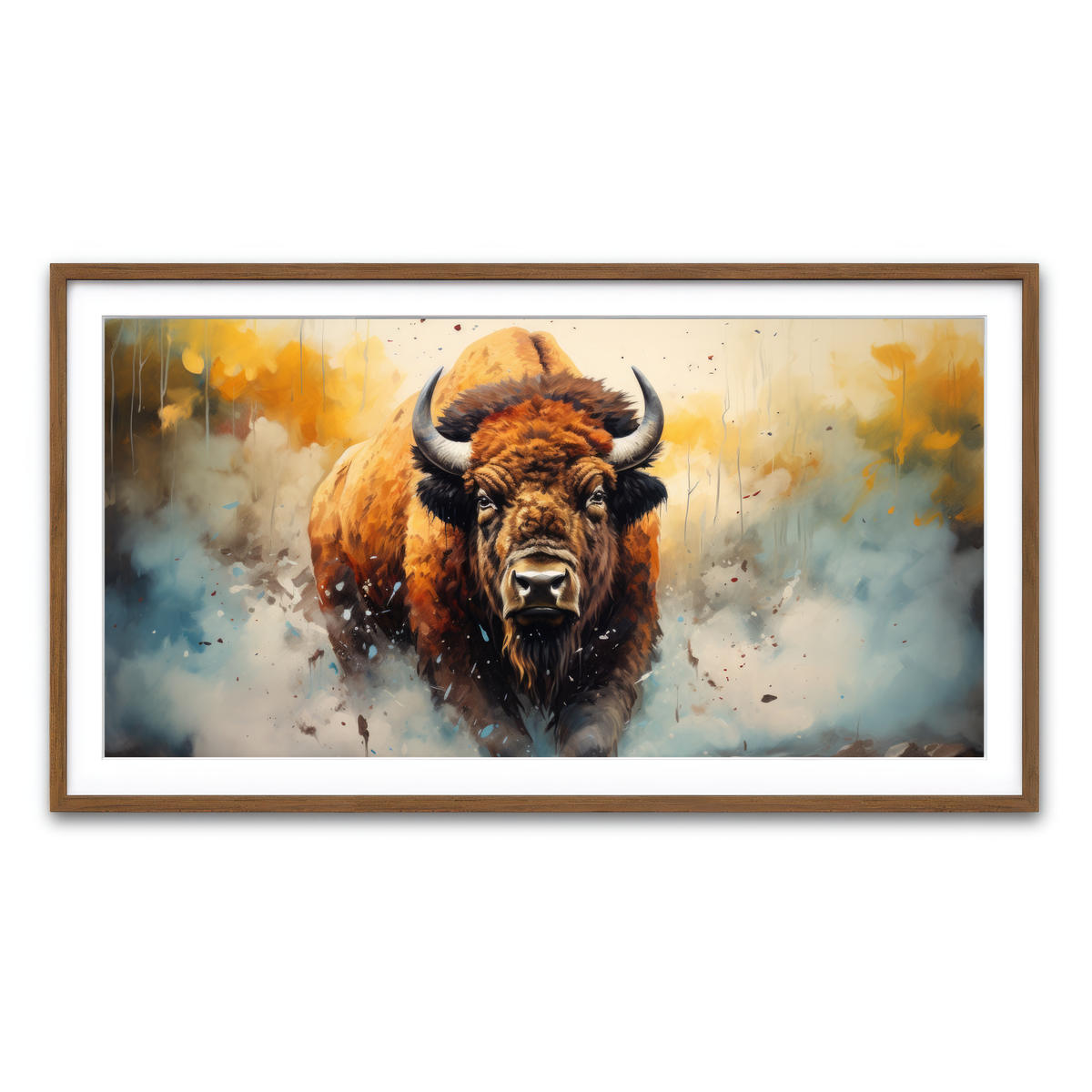 Framed Print 2x1 Walnut
