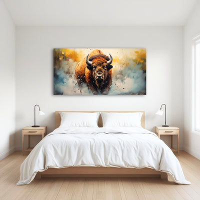 AUTO-MOCKUP ROOM | American Bison Watercolor