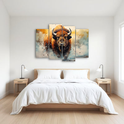 AUTO-MOCKUP ROOM | American Bison Watercolor