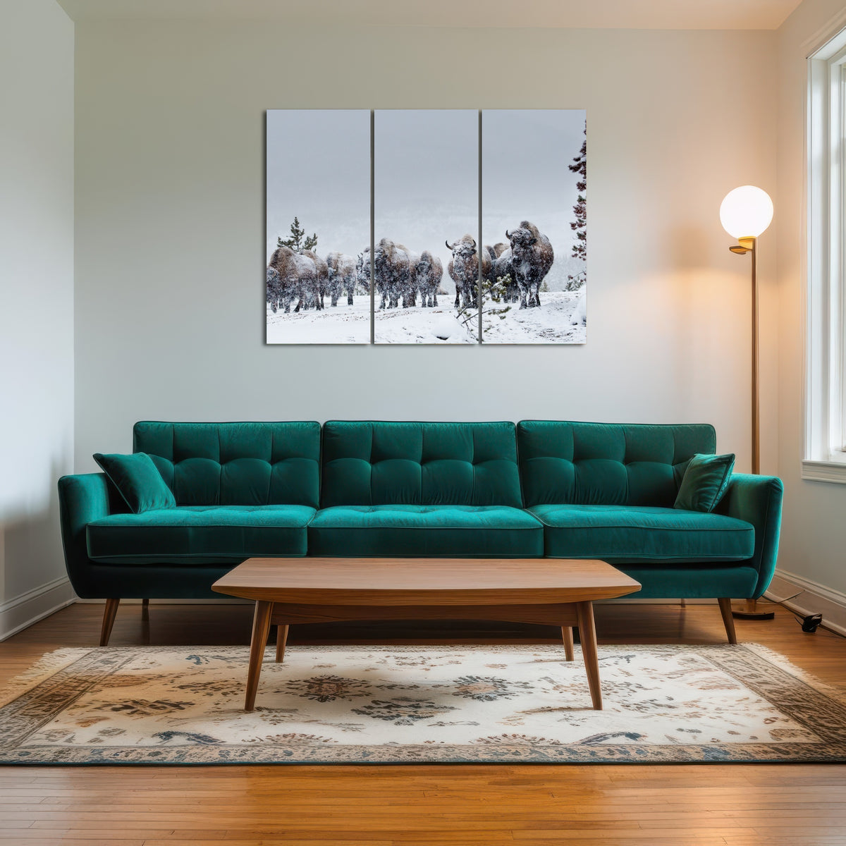 AUTO-MOCKUP ROOM | American Bison in Winter Snow