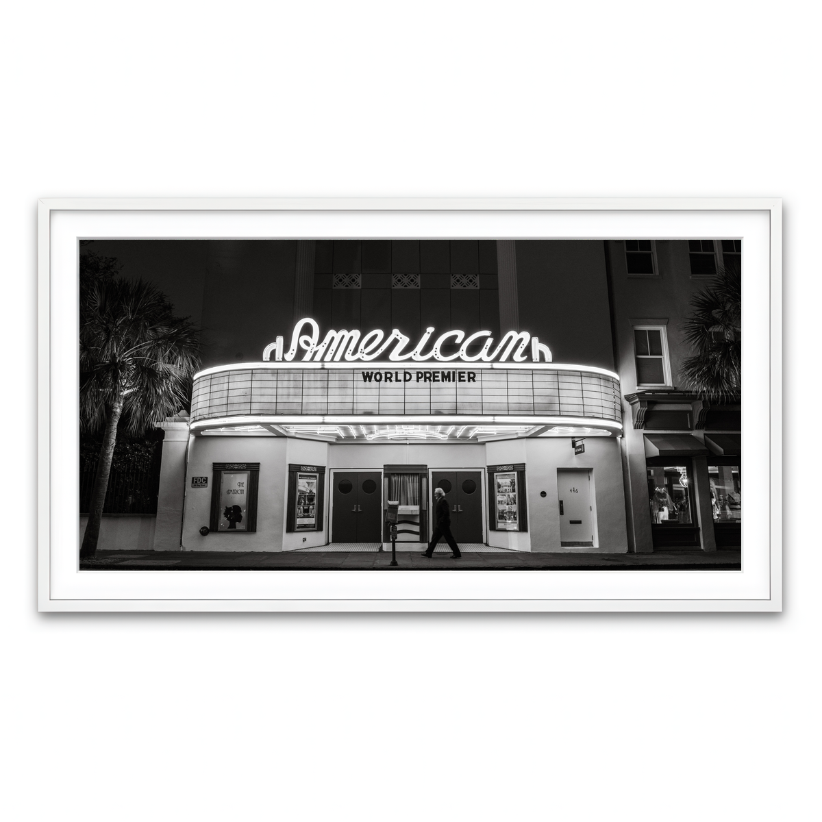 Framed Print 2x1 White