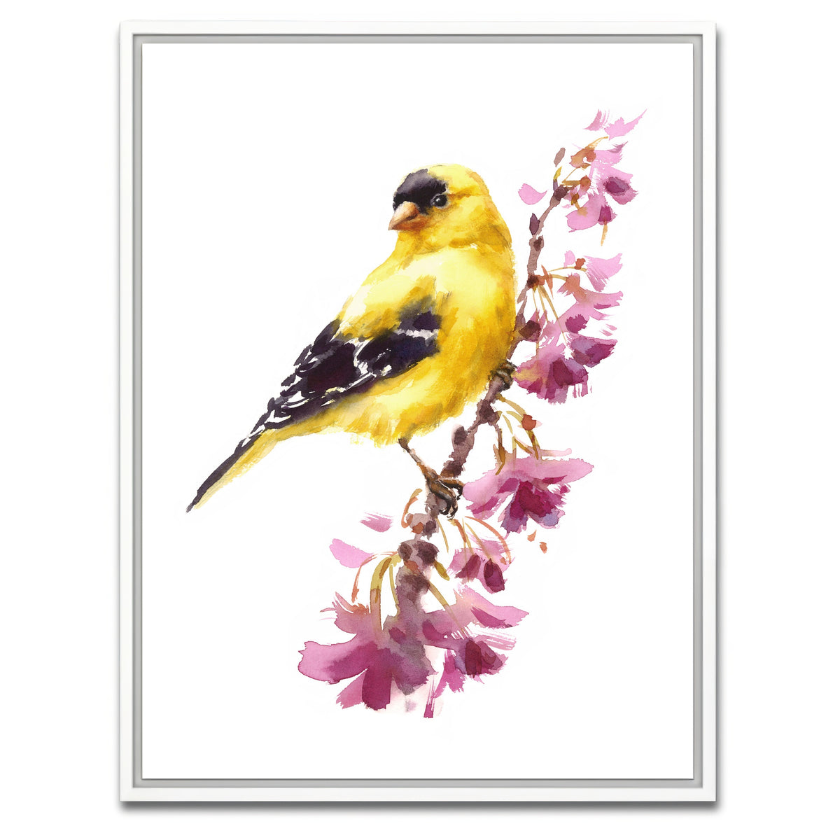 AUTO-MOCKUP WHITE | American Goldfinch | 1 Piece | White Framed Canvas | group=3x4