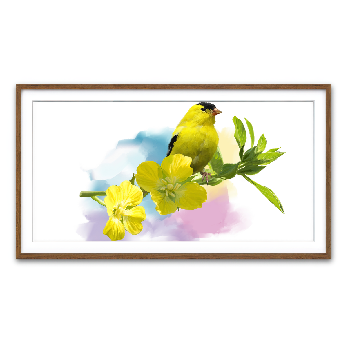 Framed Print 2x1 Walnut