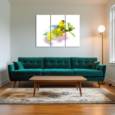 AUTO-MOCKUP ROOM | American Goldfinch watercolor