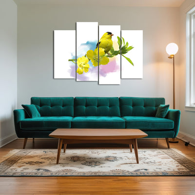 AUTO-MOCKUP ROOM | American Goldfinch watercolor