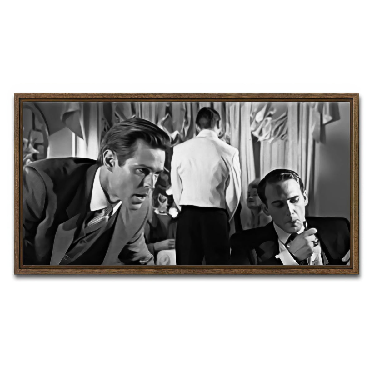 AUTO-MOCKUP WHITE | American Psycho Coke | 1 Piece | Walnut Framed Canvas | group=2x1