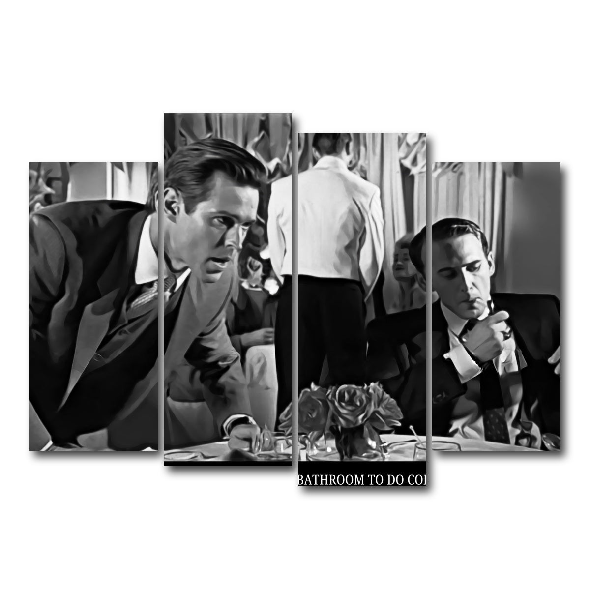 AUTO-MOCKUP WHITE | American Psycho Coke | 4 Piece | Gallery Wrap Canvas | group=4_normal
