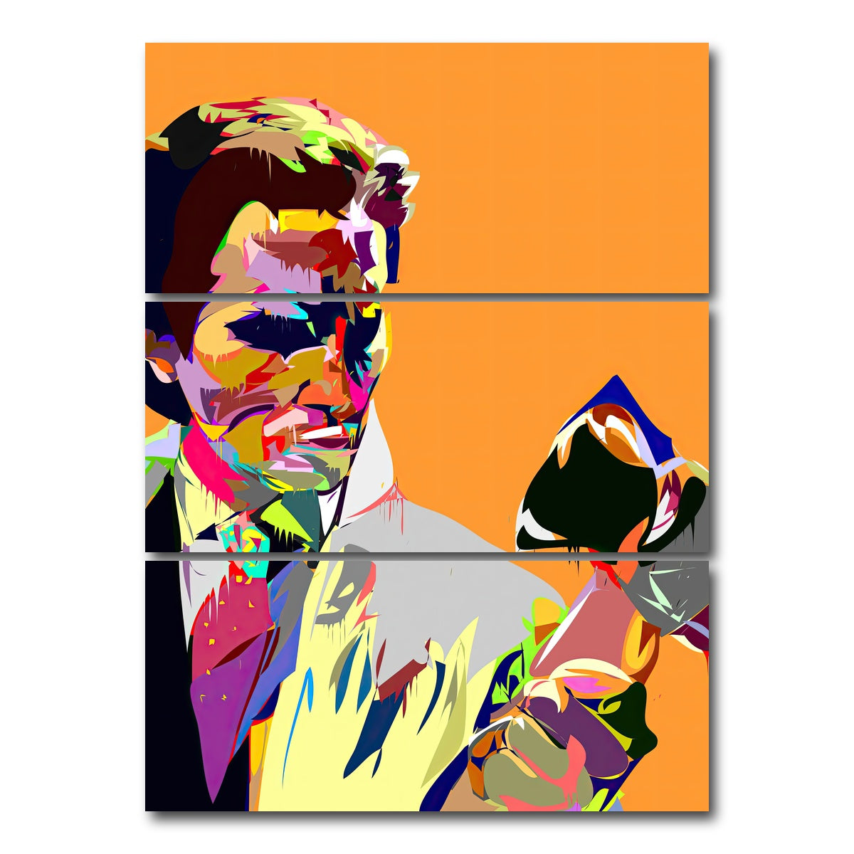 AUTO-MOCKUP WHITE | American Psycho | 3 Piece | Gallery Wrap Canvas | group=8x18_stacked
