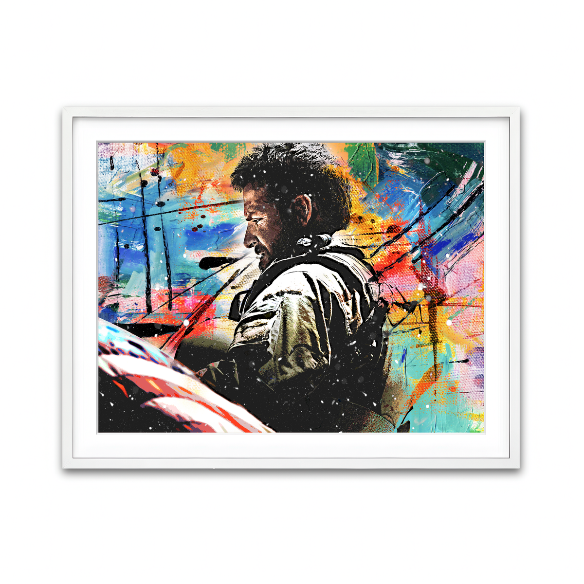 Framed Print 4x3 White