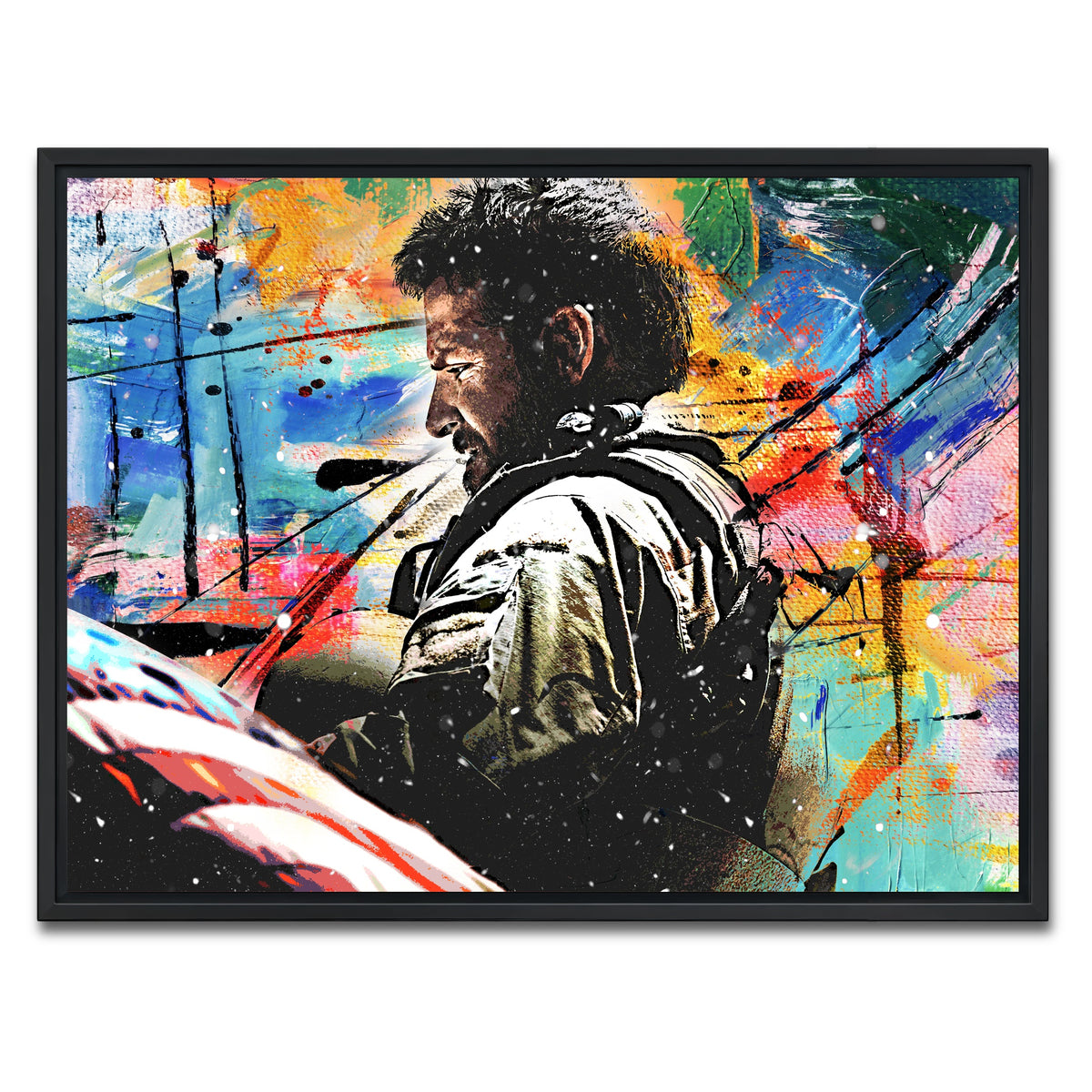 AUTO-MOCKUP WHITE | American Sniper | 1 Piece | Black Framed Canvas | group=4x3