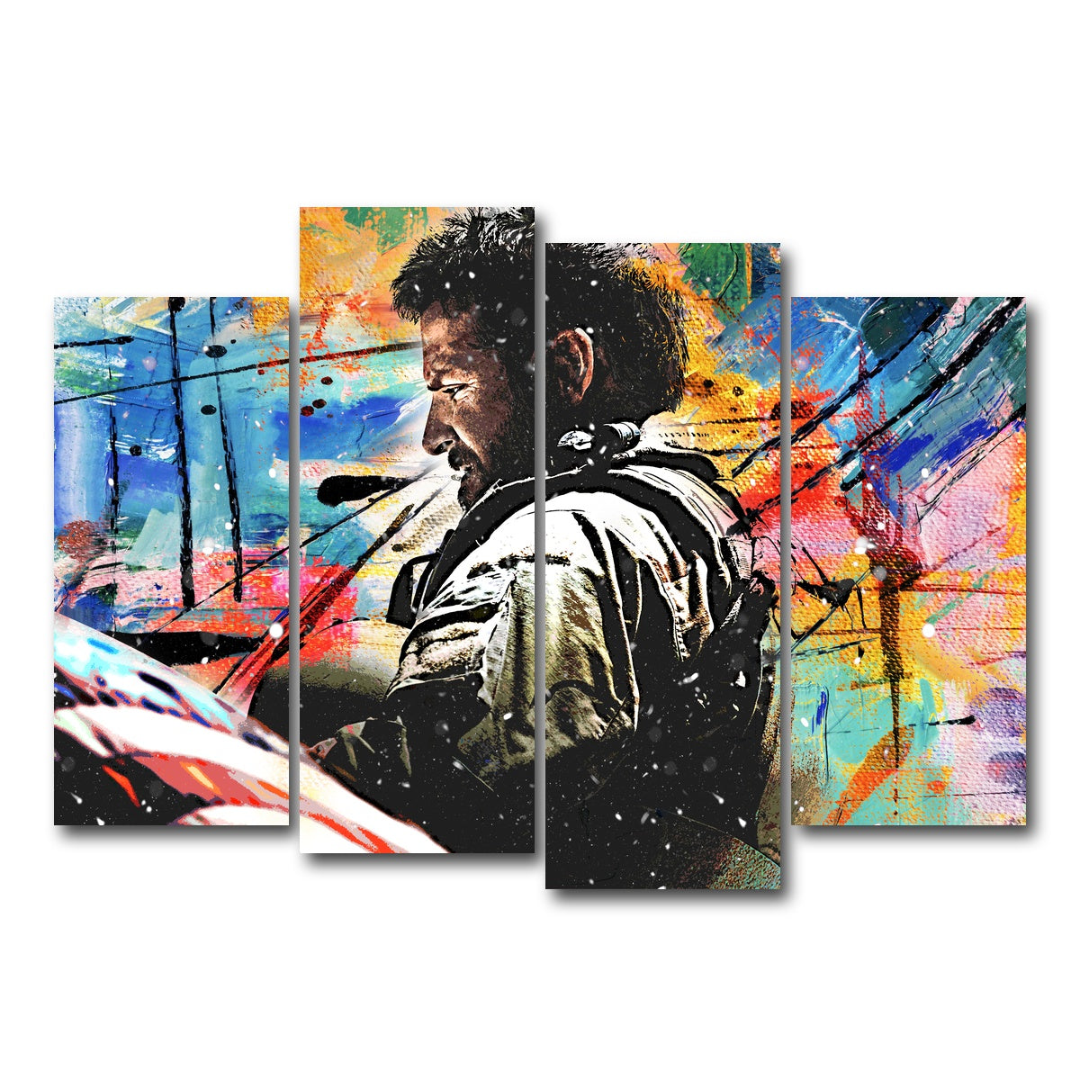 AUTO-MOCKUP WHITE | American Sniper | 4 Piece | Gallery Wrap Canvas | group=4_normal