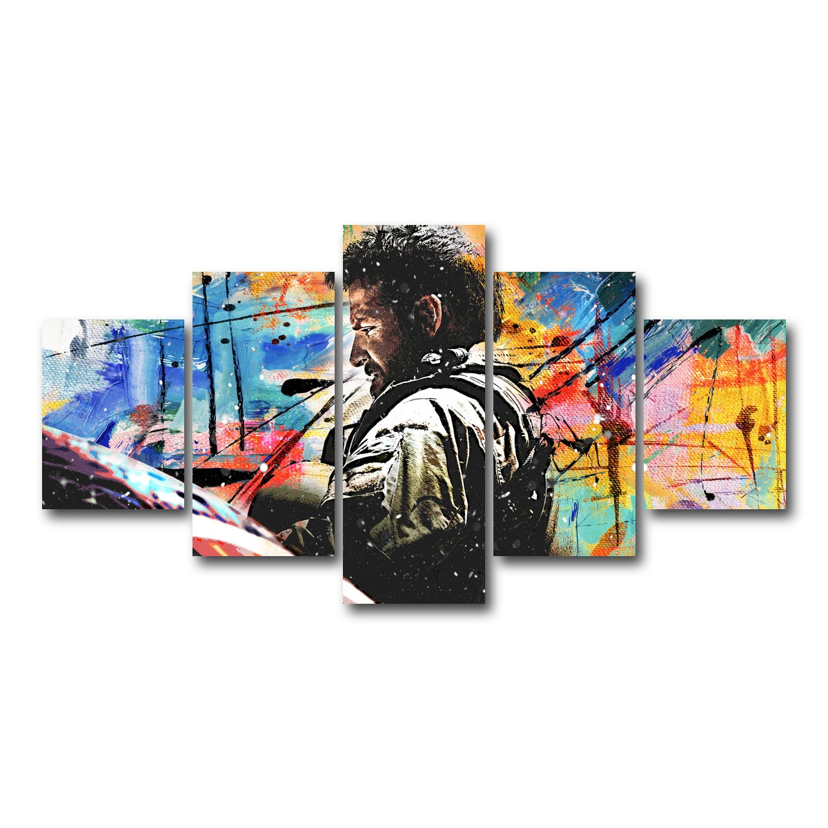 AUTO-MOCKUP WHITE | American Sniper | 5 Piece | Gallery Wrap Canvas | group=5_short