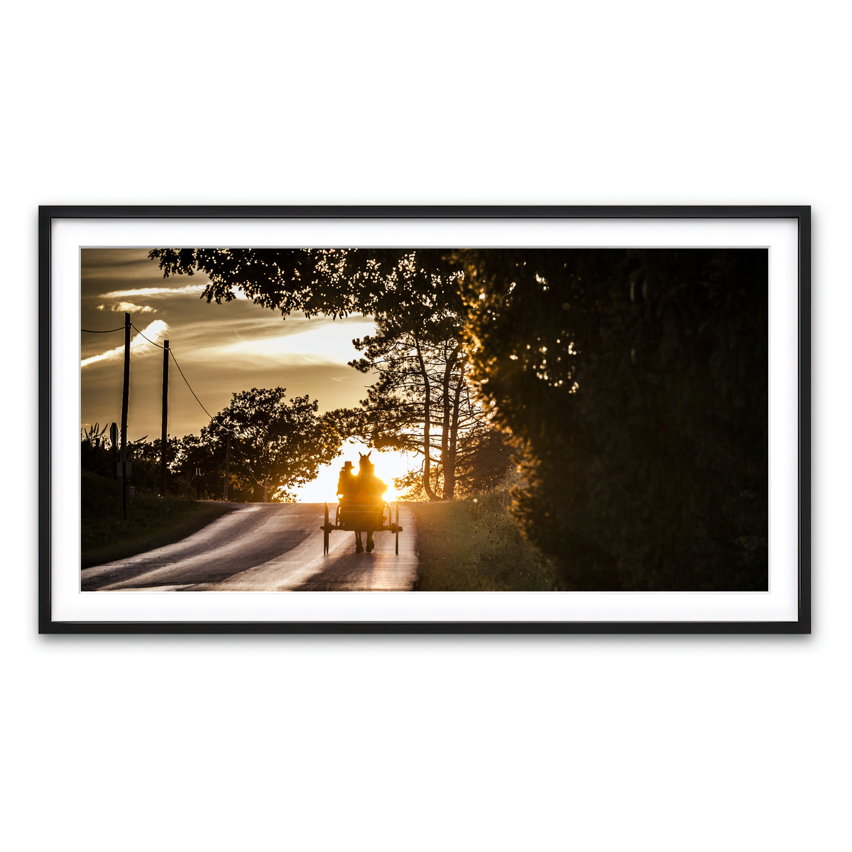 Framed Print 2x1 Black