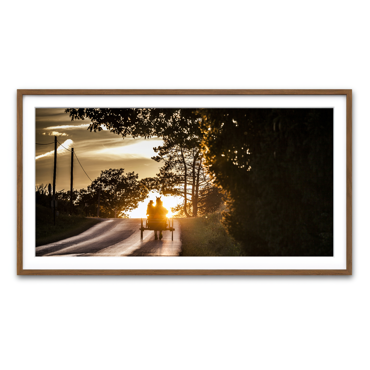 Framed Print 2x1 Walnut