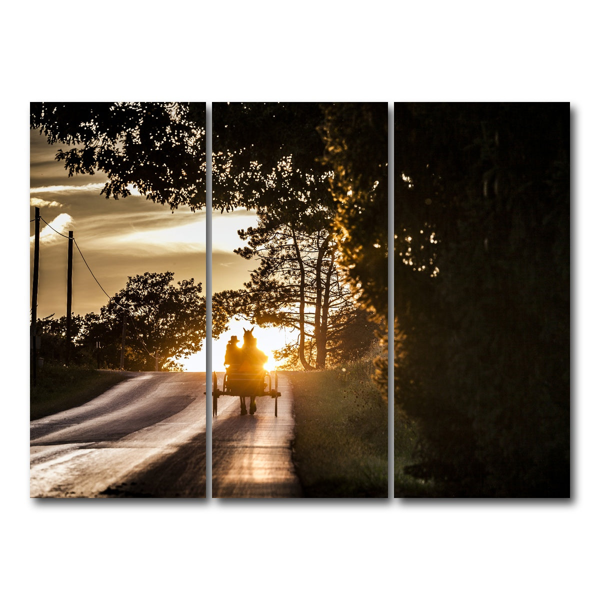 AUTO-MOCKUP WHITE | Amish land of Holmes County | 3 Piece | Gallery Wrap Canvas | group=8x18