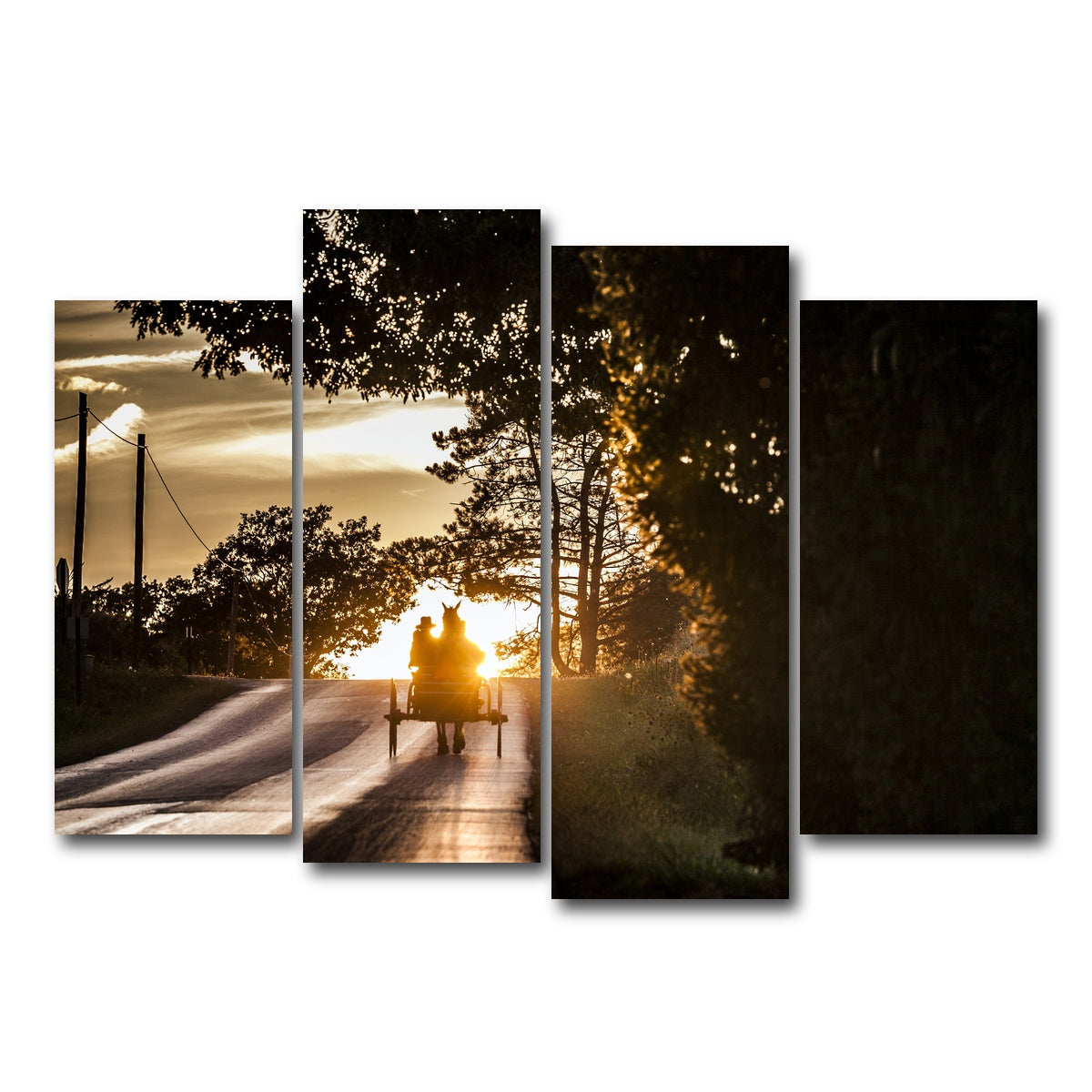 AUTO-MOCKUP WHITE | Amish land of Holmes County | 4 Piece | Gallery Wrap Canvas | group=4_normal