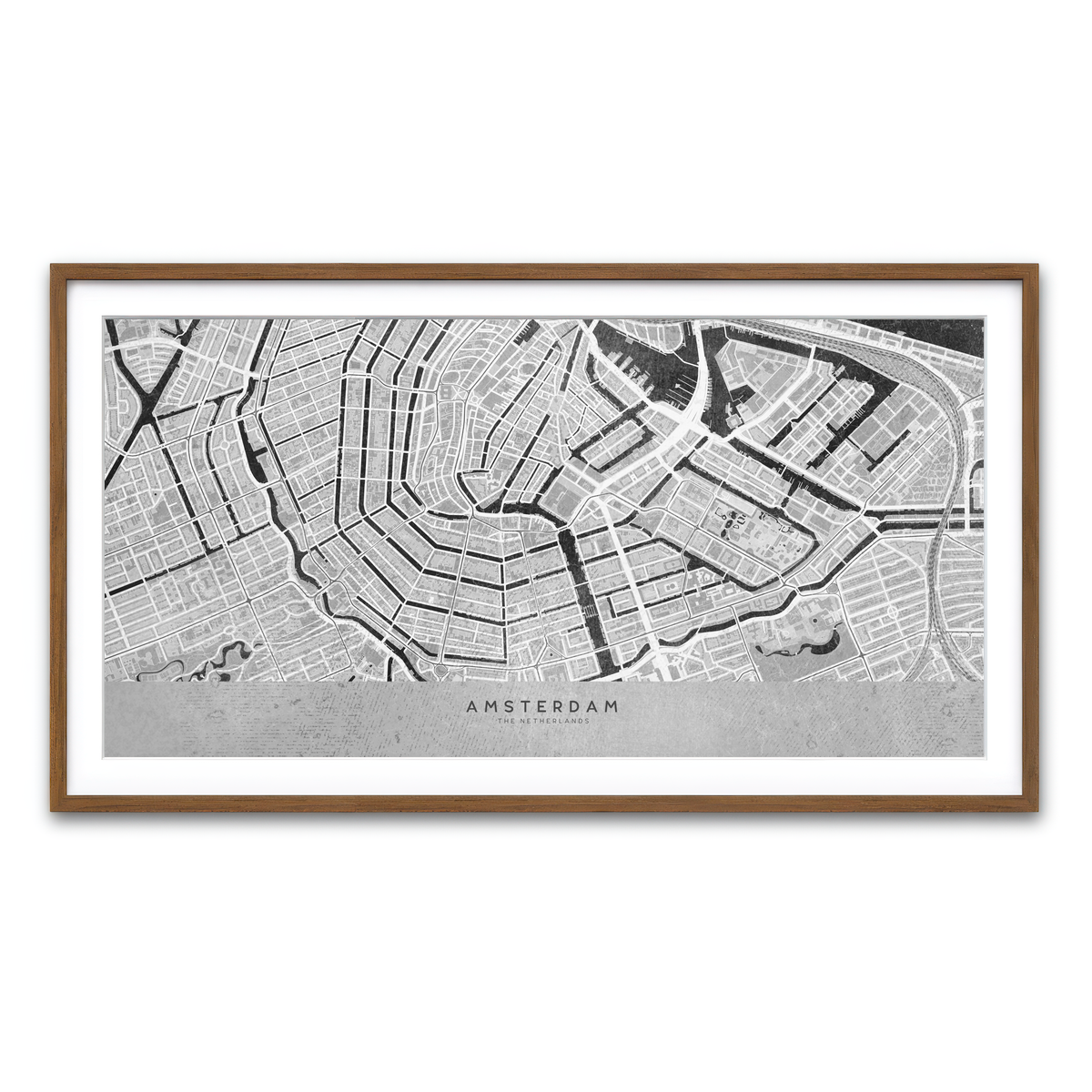 Framed Print 2x1 Walnut