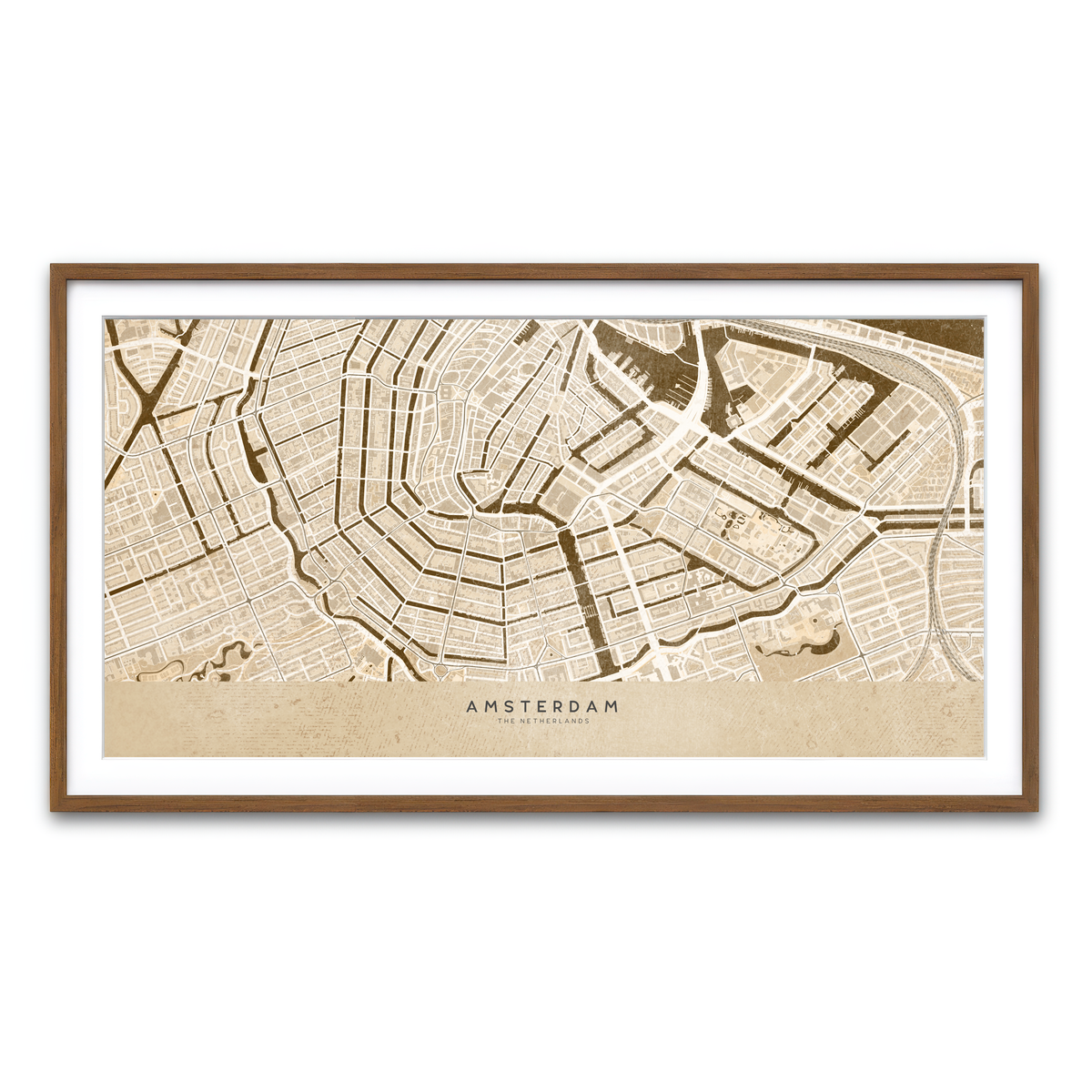 Framed Print 2x1 Walnut