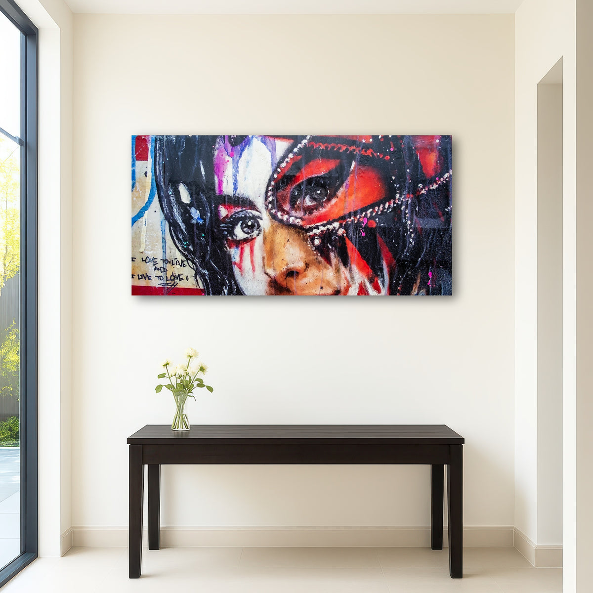 AUTO-MOCKUP ROOM | Amy Winehouse Painting on wall