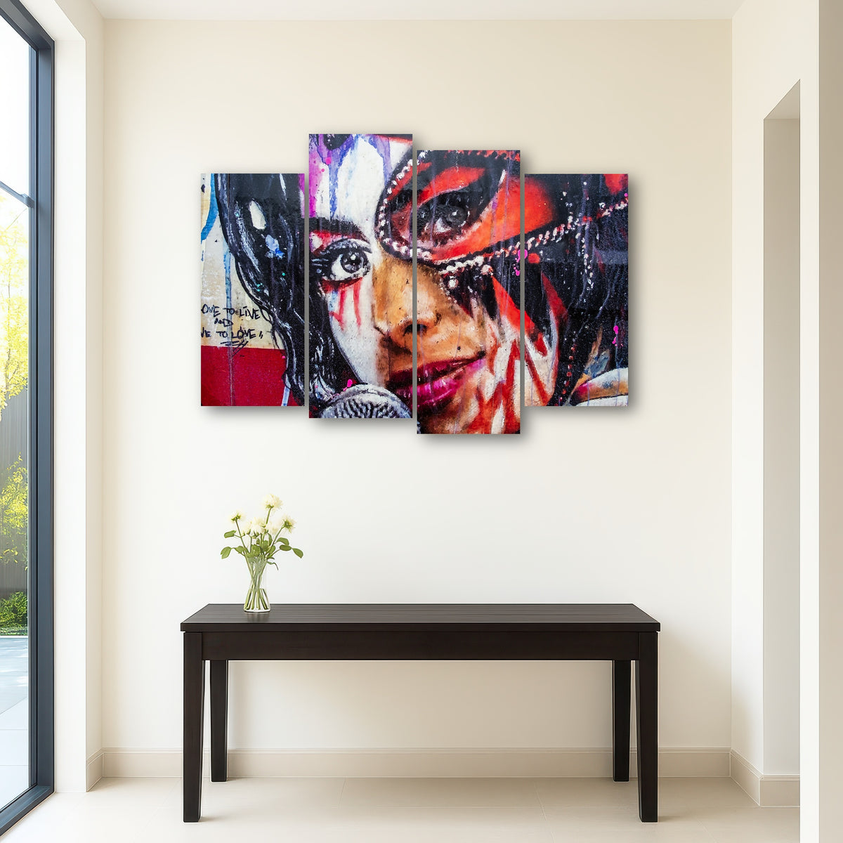 AUTO-MOCKUP ROOM | Amy Winehouse Painting on wall