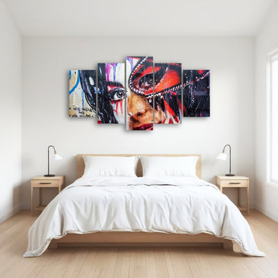 AUTO-MOCKUP ROOM | Amy Winehouse Painting on wall