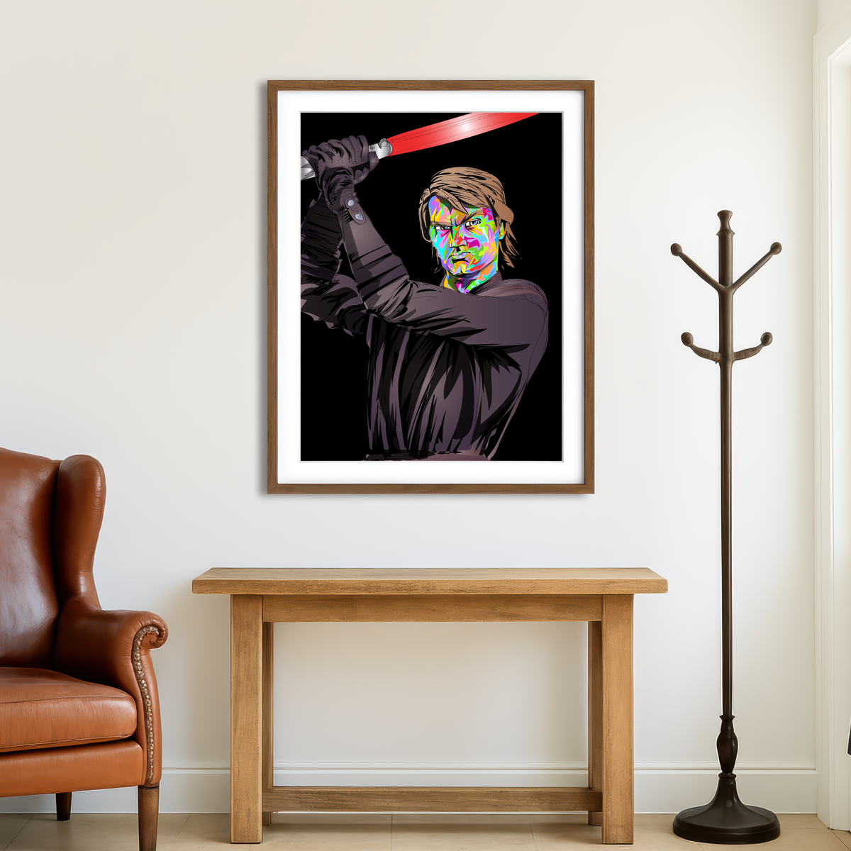 AUTO-MOCKUP ROOM | Anakin Skywalker Clone Wars Wall Art