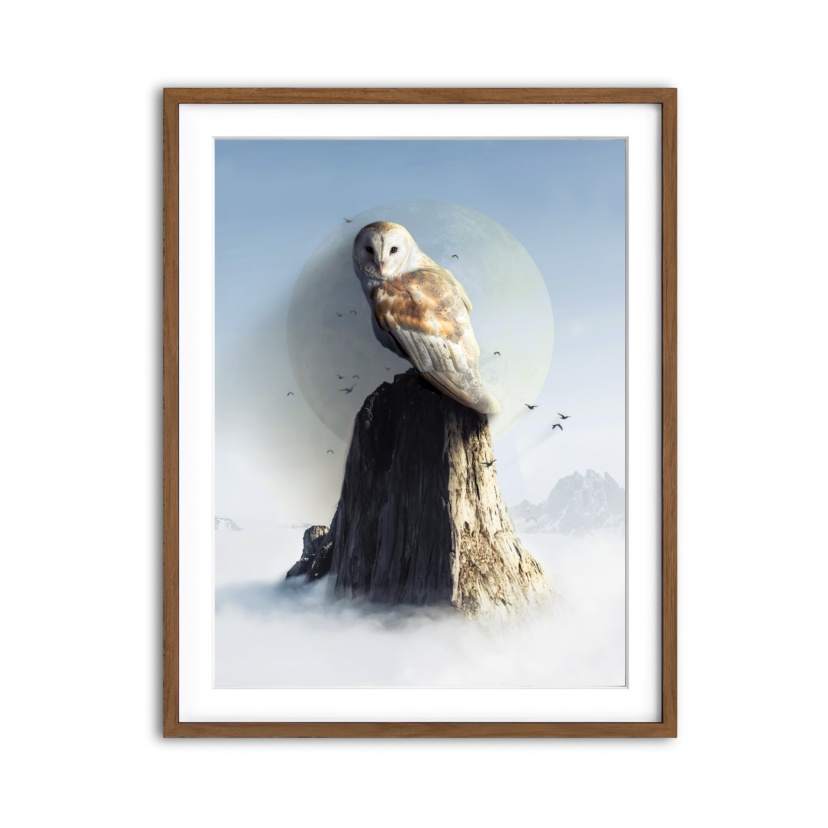 Framed Print 3x4 Walnut