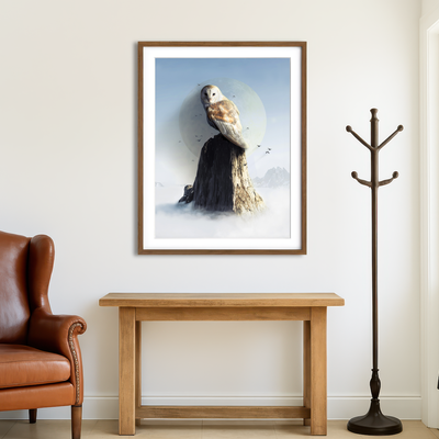 AUTO-MOCKUP ROOM | Ancestral Owl Wall Art