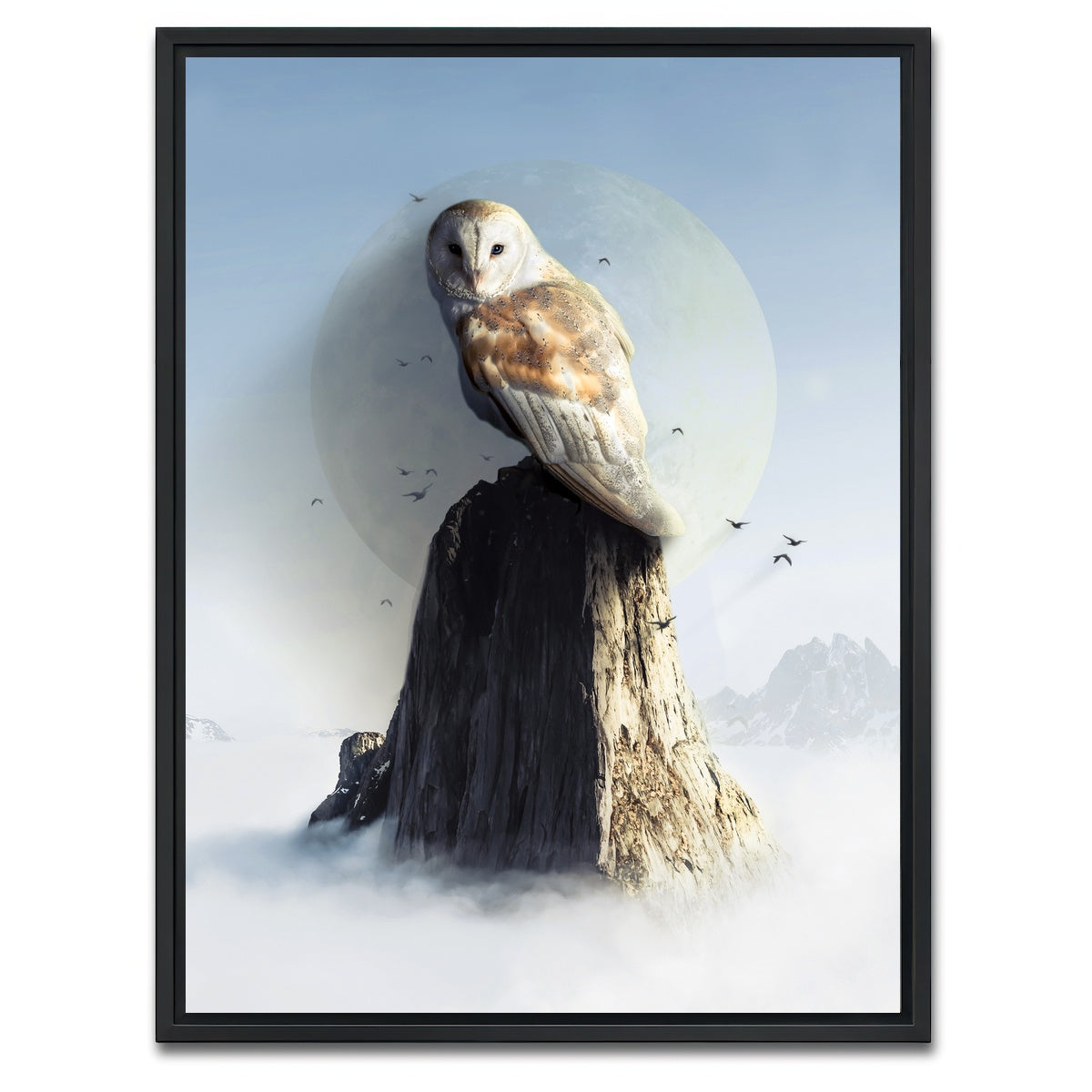 AUTO-MOCKUP WHITE | Ancestral Owl | 1 Piece | Black Framed Canvas | group=3x4