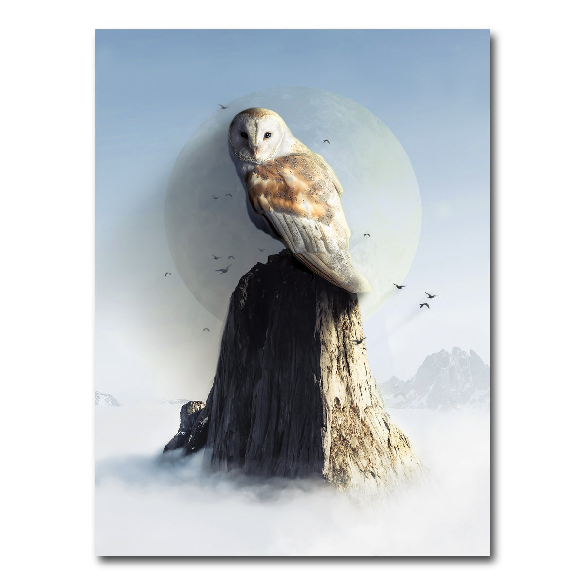 AUTO-MOCKUP WHITE | Ancestral Owl | 1 Piece | Gallery Wrap Canvas | group=3x4